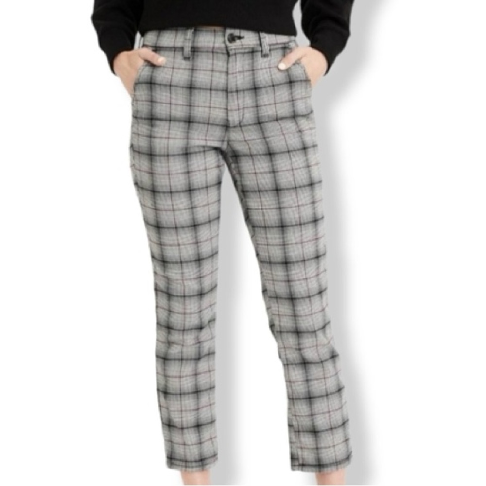 American Eagle Outfitters Plaid Straight Leg Pants